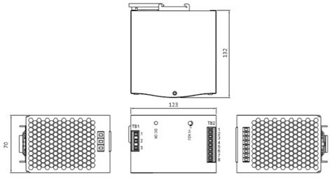 Блок питания на дин-рейку с фиксированным напряжением, 480W/48V/DIN ...
