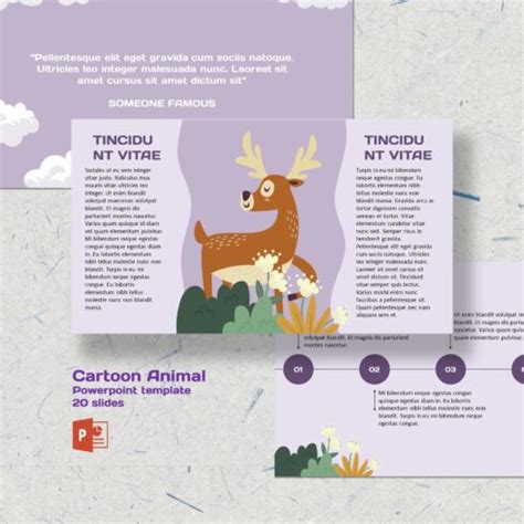 Cartoon Animal Powerpoint Template – MasterBundles