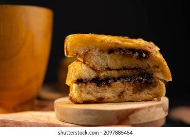 Roti Bakar Toast Bread Indonesian Street Stock Photo