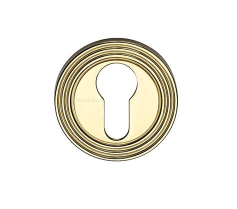 Heritage Brass Euro Profile Key Escutcheon Polished Brass Rr4020 Pb