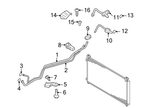 Mazda CX 9 Pipe Hose CONDITIONING A C COOLER 2 TD1161834