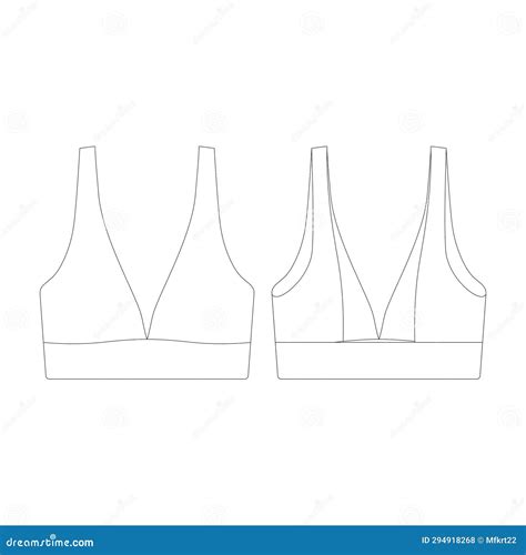 Triangle Bikini With Boobs Stock Image Cartoondealer