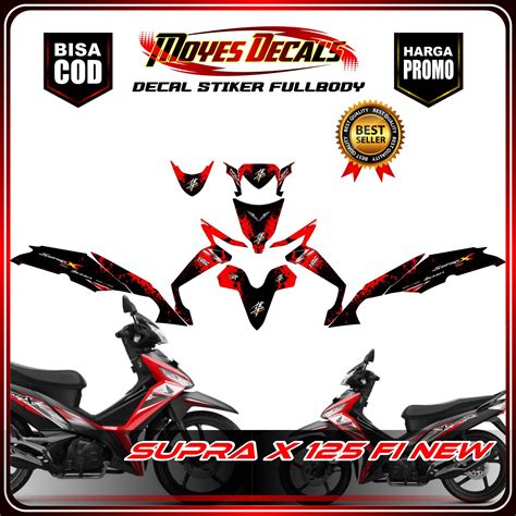 Bisa Cod Bayar Di Tempat Decal Honda Supra X Fi New Siker