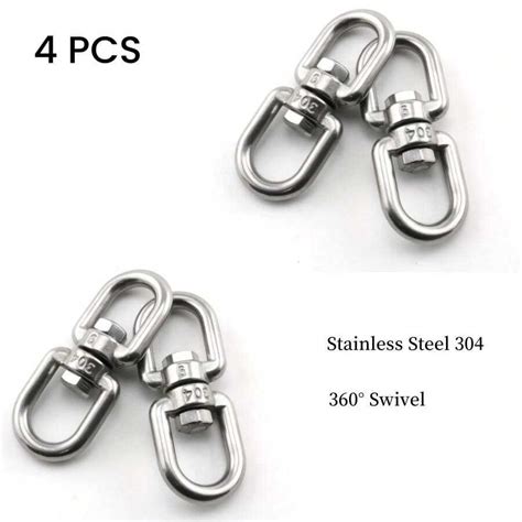 Pack M Double Ended Swivel Eye Hook Stainless Steel Eye To Eye