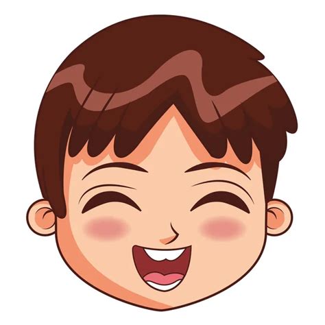 Cute Boy Face Cartoon Stock Vector By ©jemastock 185354252