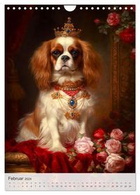 Cavalier King Charles Spaniel Wandkalender Din A Hoch