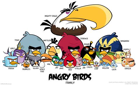 Angry Birds Family Flock V.1 by Warioworld2000 on DeviantArt