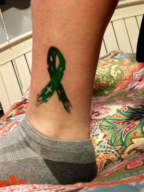 Mental Illness Awareness Ribbon Tattoo