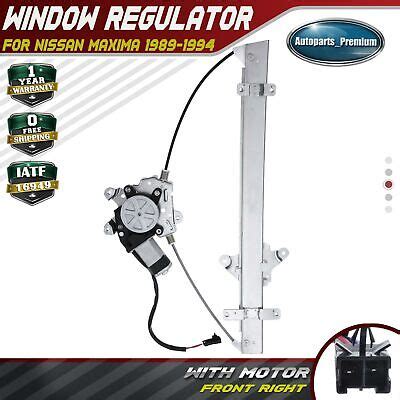 Power Window Regulator W Motor For Nissan Maxima Sedan Front