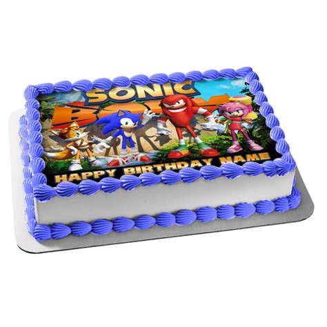 Sonic Boom Sonic The Hedgehog Knuckles Tails Amy Rose Happy Birthday P