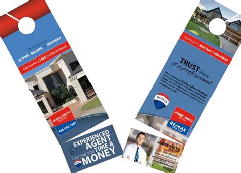 Remax Door Hanger Tear Off Card Remax Hanger With Business Card Remax