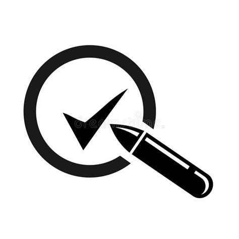 vector illustration tick icon labels agreement stock vector