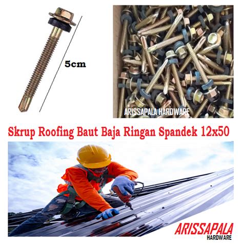 Skrup Roofing Baut Roofing Skrup Ruping Baja Ringan Sekrup Atap Spandek