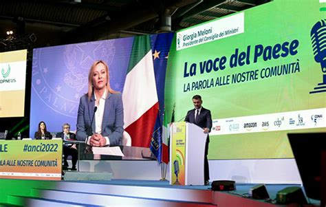 Il Presidente Meloni Interviene All Assemblea Dell Anci Governo It