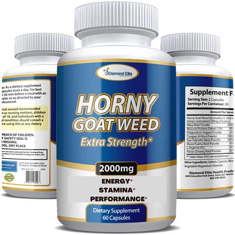 Buy Diamond Elite Products Extra Strength Horny Goat Weed Extract