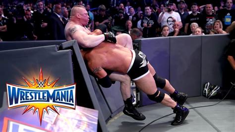 Goldberg Vs Brock Lesnar Universal Title Match WrestleMania 33 WWE