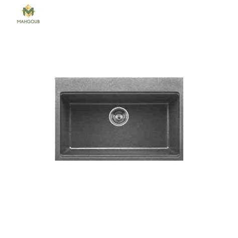 Granite Kitchen Sink Infinity With 1 Slot 46x68 Cm Dark Grey Gra 008