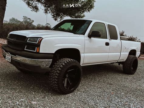 2005 Chevrolet Silverado 1500 Wheel Offset Super Aggressive 45 Off