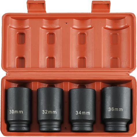 Nyxova Drive Deep Spindle Axle Nut Impact Socket Set Point