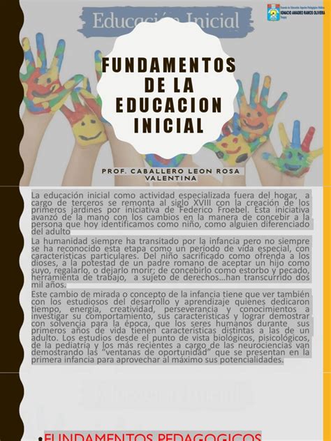 Inicial I Fundamentos De La Educacion Inicial Pdf Aprendizaje