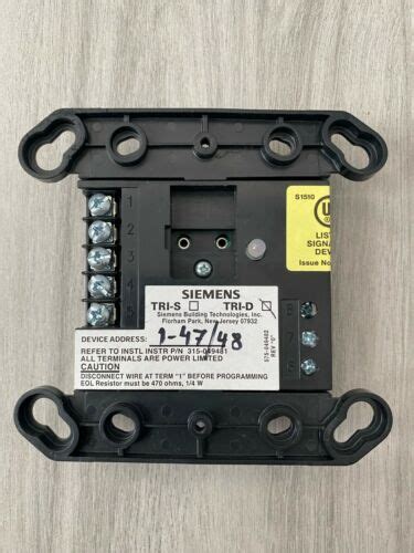 SIEMENS TRI D ADDRESSABLE DUAL MONITORING MODULE FREE SHIPPING EBay