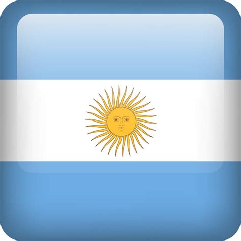 O De Bandeira Argentina Emblema Quadrado Da Argentina Vetor S Mbolo