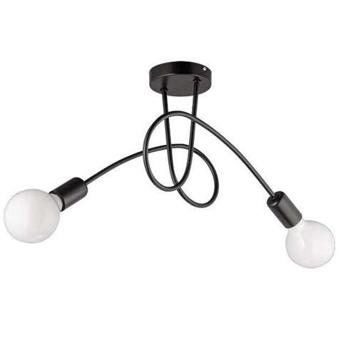 Industrialna LAMPA Sufitowa VEN W LOOP 2 Metalowa OPRAWA Klatki