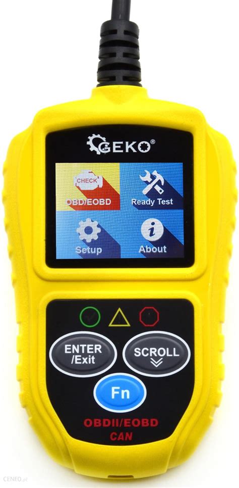 Geko Tester Diagnostyczny Skaner Interfejs Obd Ii Eobd T G