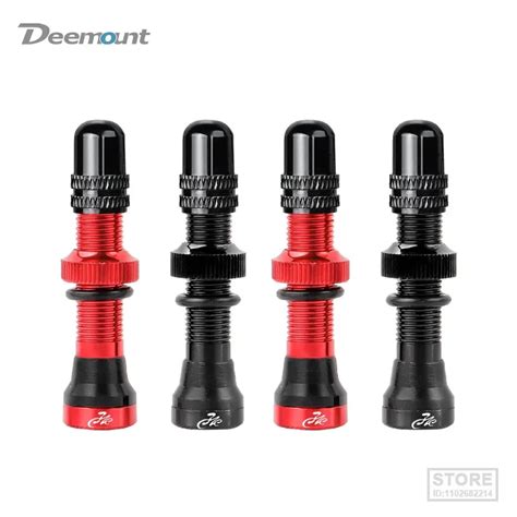 Deemount Pcs Schrader A V Valves Mm Cnc Machined Anodized Nipple