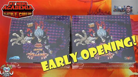 Early League Of Villains Double Booster Box Opening New My Hero