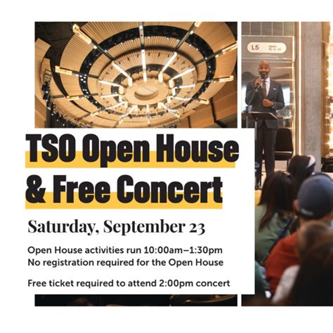 TSO 23/24 Free Concert & Open house | CCC Engage