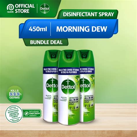 Dettol Antibacterial Disinfectant Spray Morning Dew 450ml Suara Malaysia