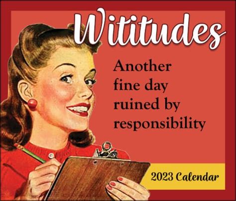 2023 Wititudes Day To Day Desk Calendar By Andrews Mcmeel Publishing 1