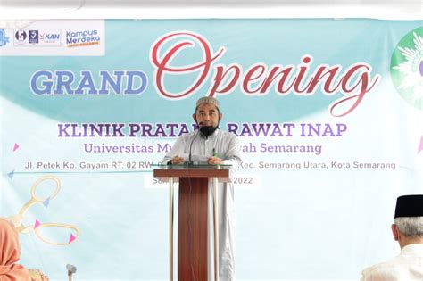 Layani Kesehatan Masyarakat Unimus Buka Klinik Pratama Universitas