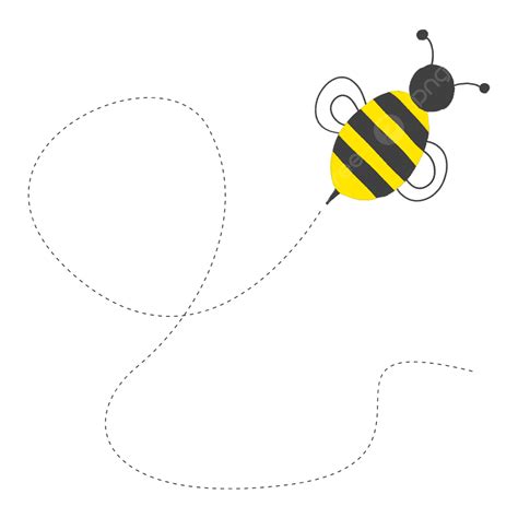 Flight Path Png Picture Bee Cute Flight Path Dotted Line Flight Path