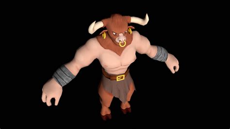 3D Stylized Minotaur TurboSquid 2013277