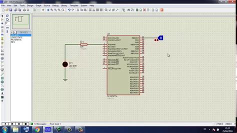 Activar Led Con Microcontrolador Pic F A Lenguaje C Youtube