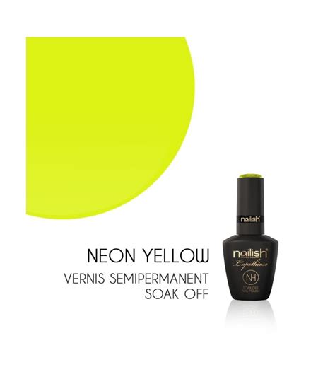 Vernis Semi Permanent UV LED Neon Yellow L apothéose Nailis