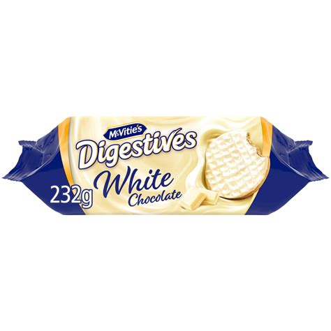 Mcvities White Chocolate Digestives Biscuits 82oz 232g Poppin Candy