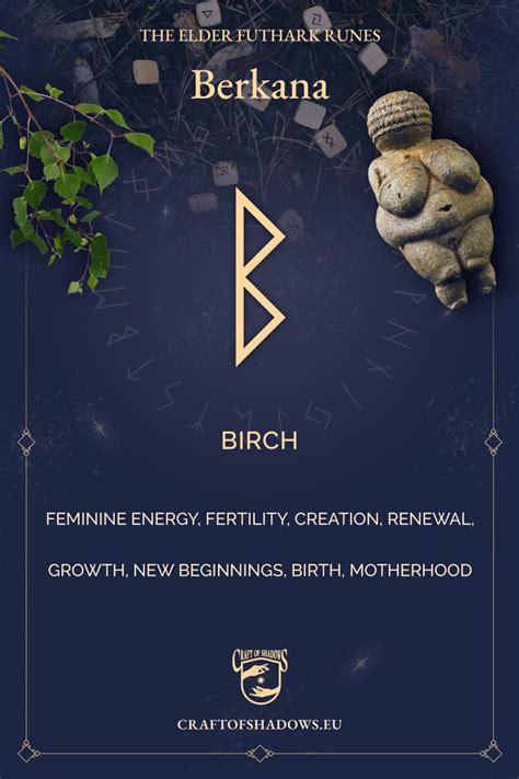 Berkana Is A Rune From The Elder Futhark Runes Alphabet The Meaning Of Berkana Is Birch Or The