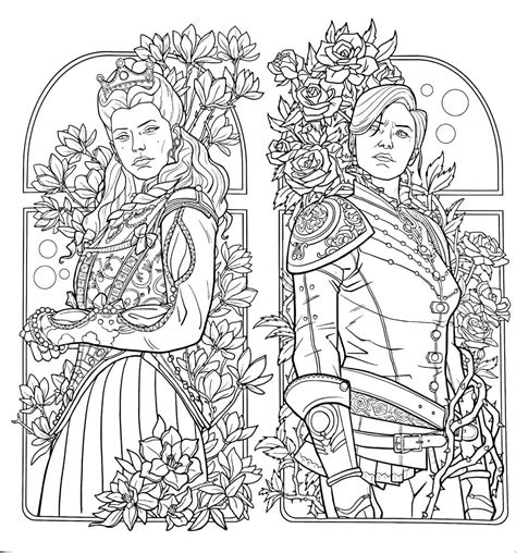 A Court Of Thorns And Roses Coloring Pages