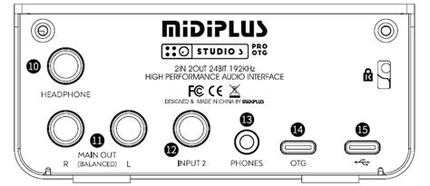 MiDiPLUS Studio S Pro OTG USB Audio Interface User Guide