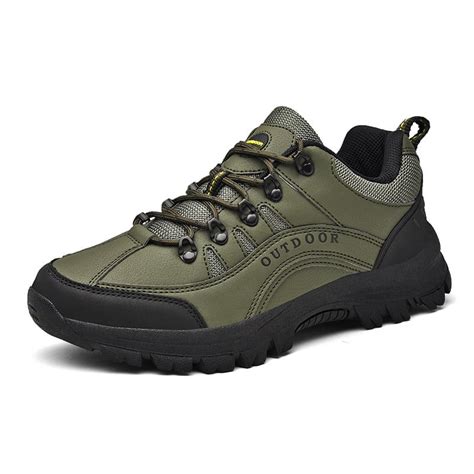 MEN'S LEATHER COMFORTABLE OUTDOOR CASUAL HIKING SHOES