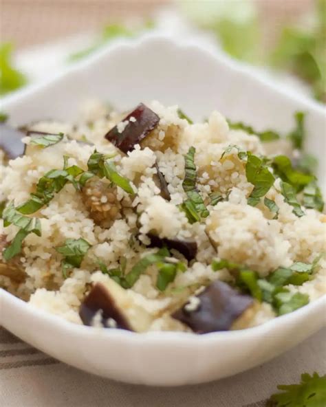 Salata Cu Vinete Coapte Menta Si Couscous Aperitive Salate