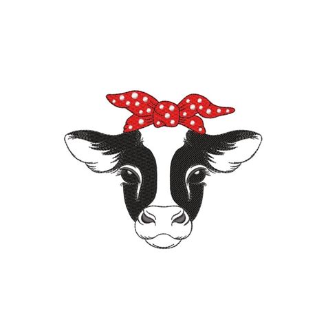 Cow Embroidery Design Cute Cow Face Embroidery Design Cow Inspire Uplift