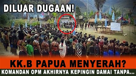 Kabar Mengejutkan Komandan Kk B Papua Akhirnya Minta Damai Tanpa Ini