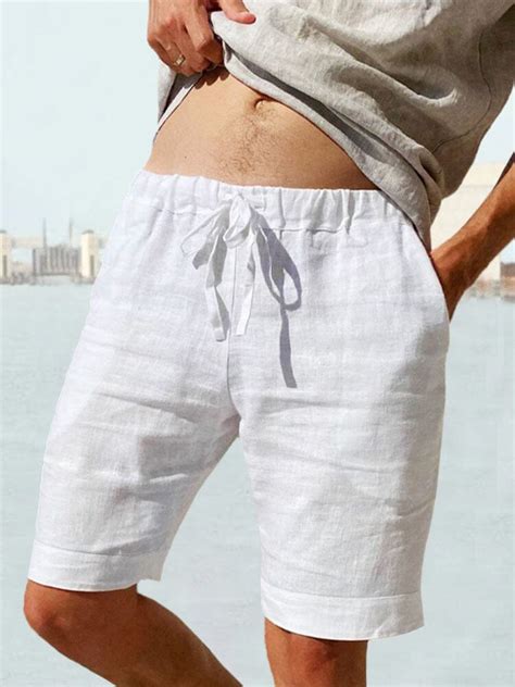 Casual Cotton Linen Drawstring Shorts Comfortable And Stylish Coofandy