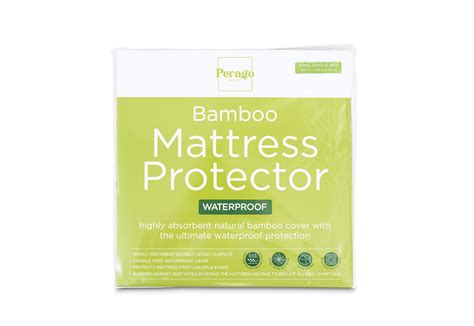 WHITE SINGLE MATTRESS PROTECTOR Bamboo Mattress Protector