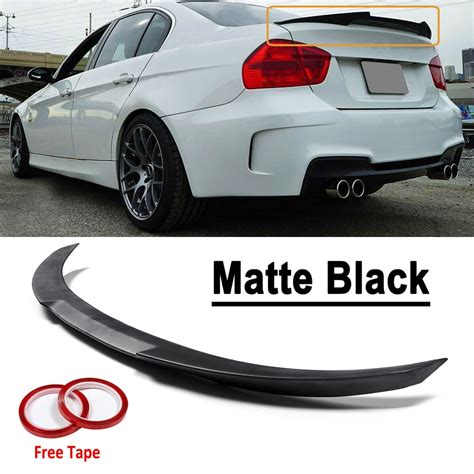 Matte Black Rear Trunk Spoiler Wing M4 Style For 06 11 Bmw E90 3 Series Sedan M3