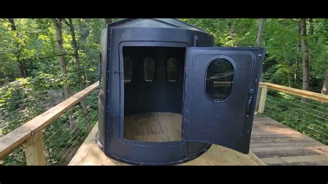 The New Elevated Maverick Hunting 6 Shooter Blind What A Neat Location